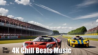 Chill Beats Music - House Back in Barcelona | (AI) Audio Reactive Cinematic | 1966 Ford vs. Ferrari