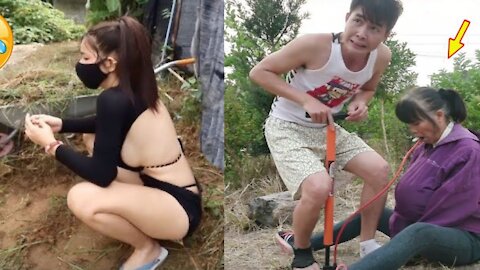 funny videos 🤣 comedy video/ prank video /funny videos 2021/ Chinese comedians P 3