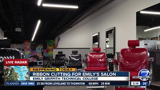 Ribbon cutting today for Emily's Salon