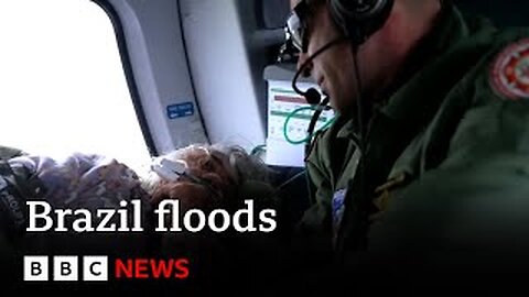 Inside the dangerous rescue for Brazil floodvictims | BBC News