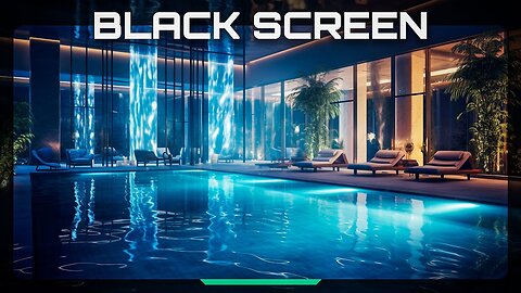 Luxury SPA Swimming Pool Ambience, Relaxing Water Sounds, Sleep ASMR Black Screen 3 Hours
