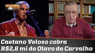 Caetano Veloso cobra 2,8 milhões de reais de Olavo de Carvalho