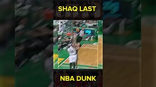 SHAQ LAST NBA DUNK GOES DOWN IN HISTORY #shorts #shaq #nba