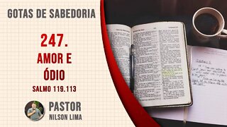 🔴 247. AMOR E ÓDIO - Salmo 119.113 - Pr. Nilson Lima #DEVOCIONAL