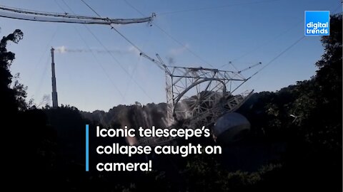 Iconic telescope collapse caught on camera!