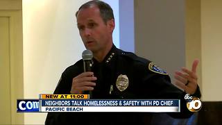 Neighbors talk homelessnes & safety with PD Chief