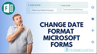 Microsoft Forms - Change Date Format using Chrome