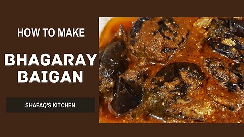 Bhagaray Baigan Recipe By Shafaq's Kitchen