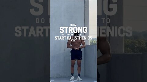 ✅This is how strong you should be! #calisthenics
