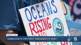 Protesters speak out against President Trump's environmental policies