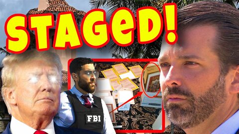 DON JR: FBI Framed Photo Release “Kind of Looks STAGED”, "I Hope" RAID Footage is RELEASED