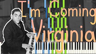 Thomas "Fats" Waller - I'm Coming Virginia 1924 [Piano Sound] (Stride Piano Synthesia)