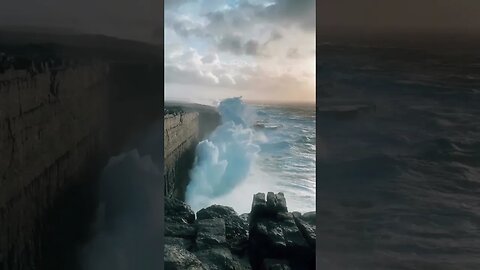 Amazing force of nature on the rocks of Inis Mein