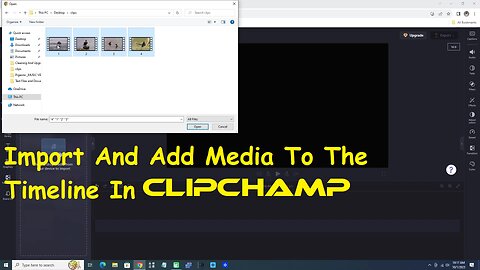 Import And Add Media To The Timeline In Clipchamp