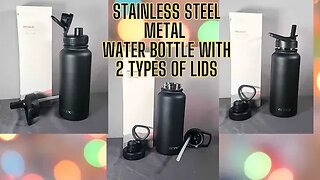 Stainless steel insulated water bottle