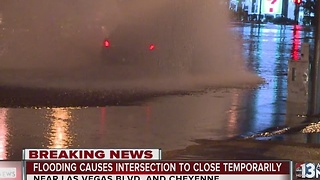 Heavy flooding on Las Vegas Boulevard, Cheyenne