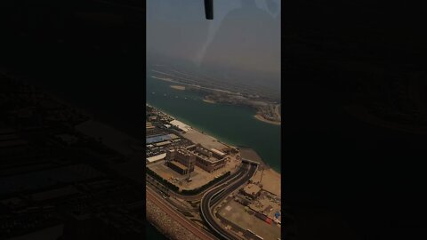 Helicopter view over Dubai