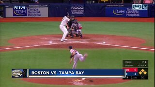 Boston Red Sox move pass Tampa Bay Rays into 2nd place in AL East for 1st time since March