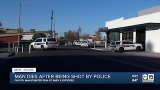 Man dies after being shot by police in Phoenix