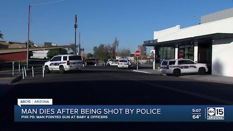 Man dies after being shot by police in Phoenix