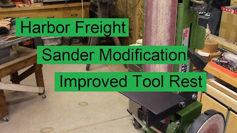 Harbor Freight Sander Modification - Improved Knife Making Tool Rest - Let's Figure This Out