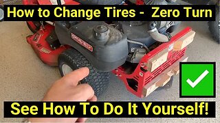 ✅ How to Change Rear Tires on Zero Turn Mower or Garden Tractor