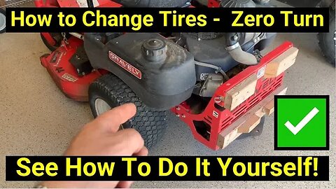 ✅ How to Change Rear Tires on Zero Turn Mower or Garden Tractor