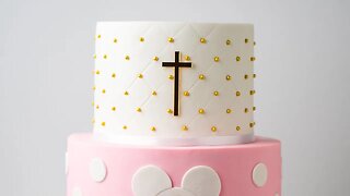 Mickey Mouse Christening & 1st Birthday Cake