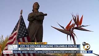 Chula Vista to discuss fate of Christoper Columbus statue