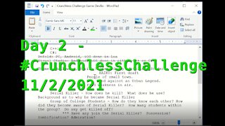 Day 2 - #CrunchlessChallenge: Game DevBo Beginnings Continued