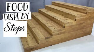 Bamboo Skewer Holder Steps Food Display by BambooMN Review