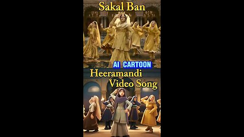 Sakal Ban AI Cartoon created Heeramandi Video Song #sakalban #heeramandi #sanjayleelabhansali #hindi