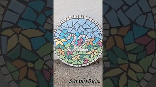 DIY MOSAIC HOUSE NUMBER SIGN #howto #diymosaic #howtomosaic #doityourself #entrywaydecor