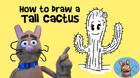 How to Draw a Tall Cactus