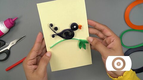 Make Easy Quilled bird - DIY Paper Art & Crafts