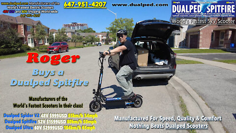 Roger Buys A Dualped Spitfire Fastest 52V On The Planet!