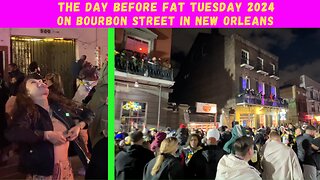 The Day Before Fat Tuesday 2024 On Bourbon Street In New Orleans