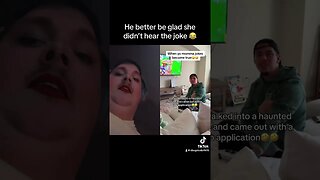 😂Yo momma joke battle by the anxietycouple #reaction #fypシ #shorts