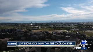 Colorado River peaks early this year, is at record low levels