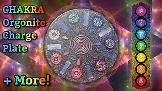 7 Piece CHAKRA Set!!! Large Vortex Coil Chakra Orgonite Charge Plate- Available on ETSY! Part 1