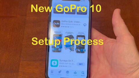 New GoPro 10 Setup Process