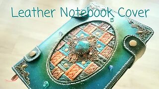 Hand Made Leather Notebook Cover. A6 Journal.