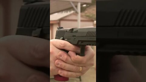 Shooting the Sig P320 with the Apex Trigger #shorts