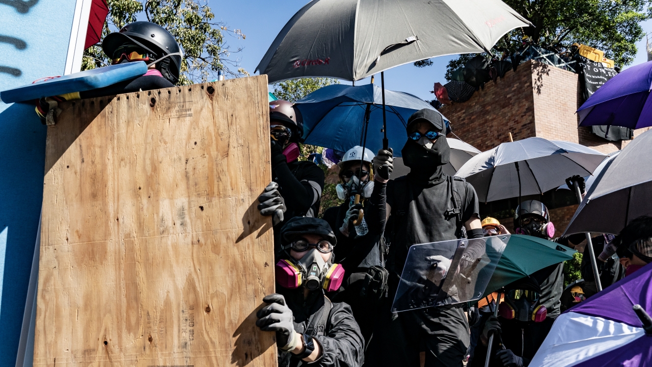 Hong Kong Protesters Arrested As They Try To Leave Campus