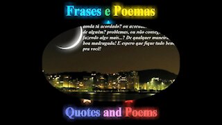 Boa madrugada pra você, ainda tá acordado? Boa sorte! [Mensagem] [Frases e Poemas]