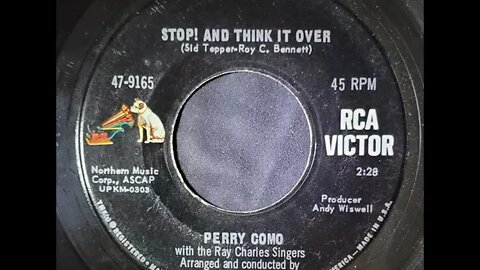 Perry Como, Ray Charles Singers, Nick Perito – Stop! And Think It Over