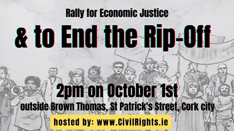 Rally in Cork city on October 1st