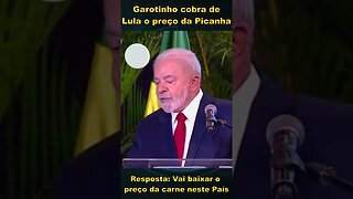 Garotinho cobra de Lula o preço da picanha #shorts