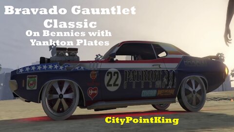 GTA V E&E XBoX S - Bravado Gauntlet Classic - on Bennies with Yankton License Plates Showcase