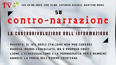 CONTRO-NARRAZIONE NR.50. ANTONIO BIANCO, MARTINO MORA